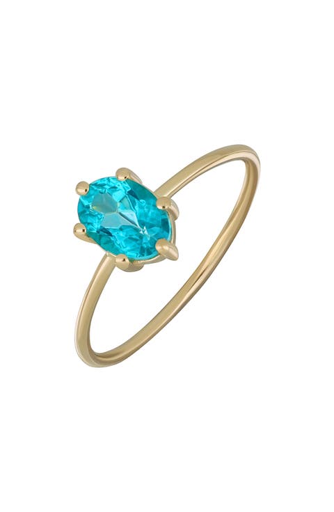 BLC 14K Gold Paraiba Tourmaline Ring