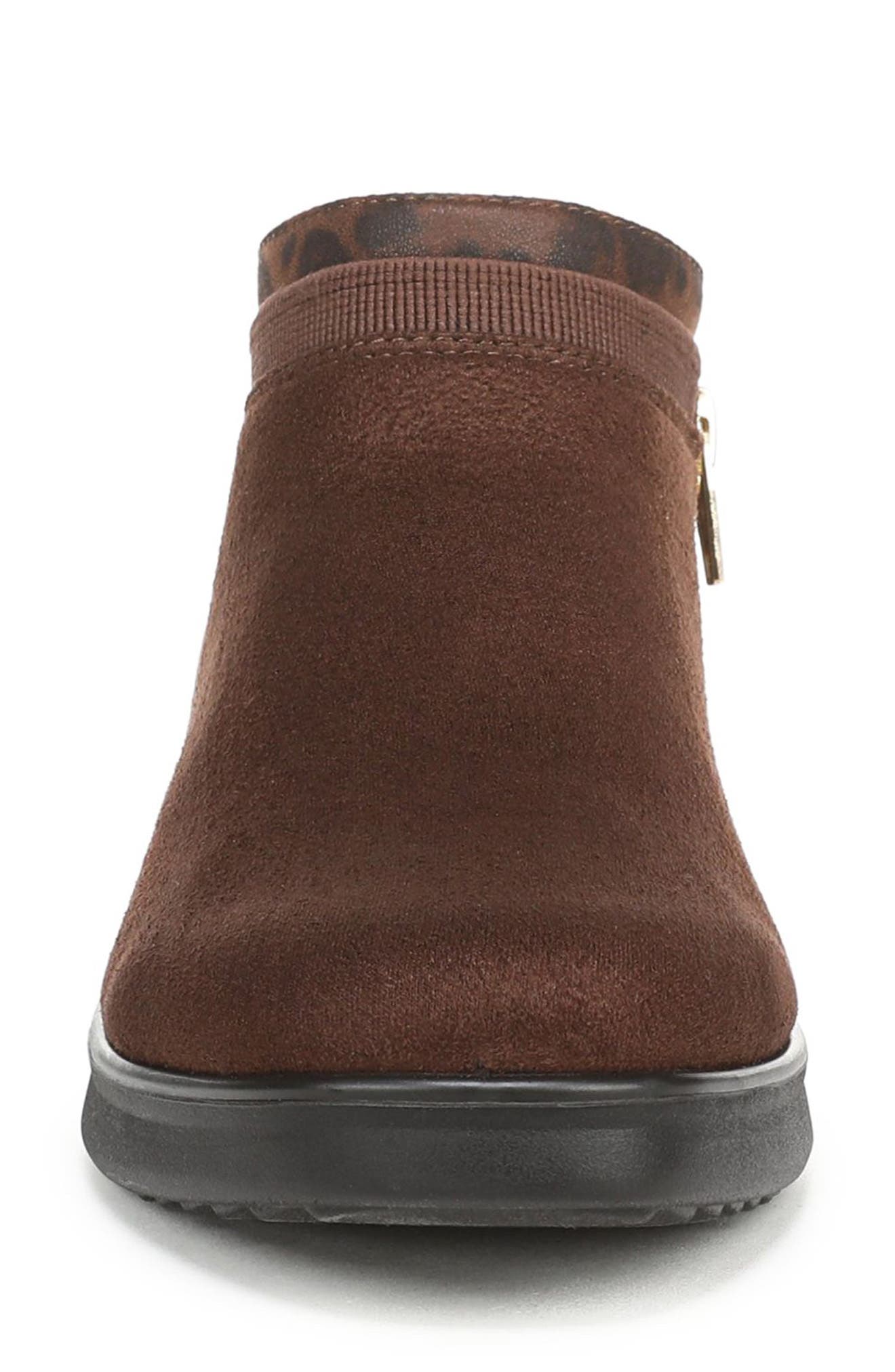 Flynn Bootie, Alternate, color, TIRAMISU BROWN STRETCH FABRIC