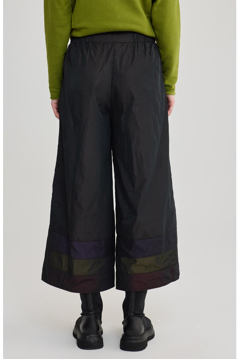 Olympia Taffeta Wide-leg Pants, Alternate, color, Brown