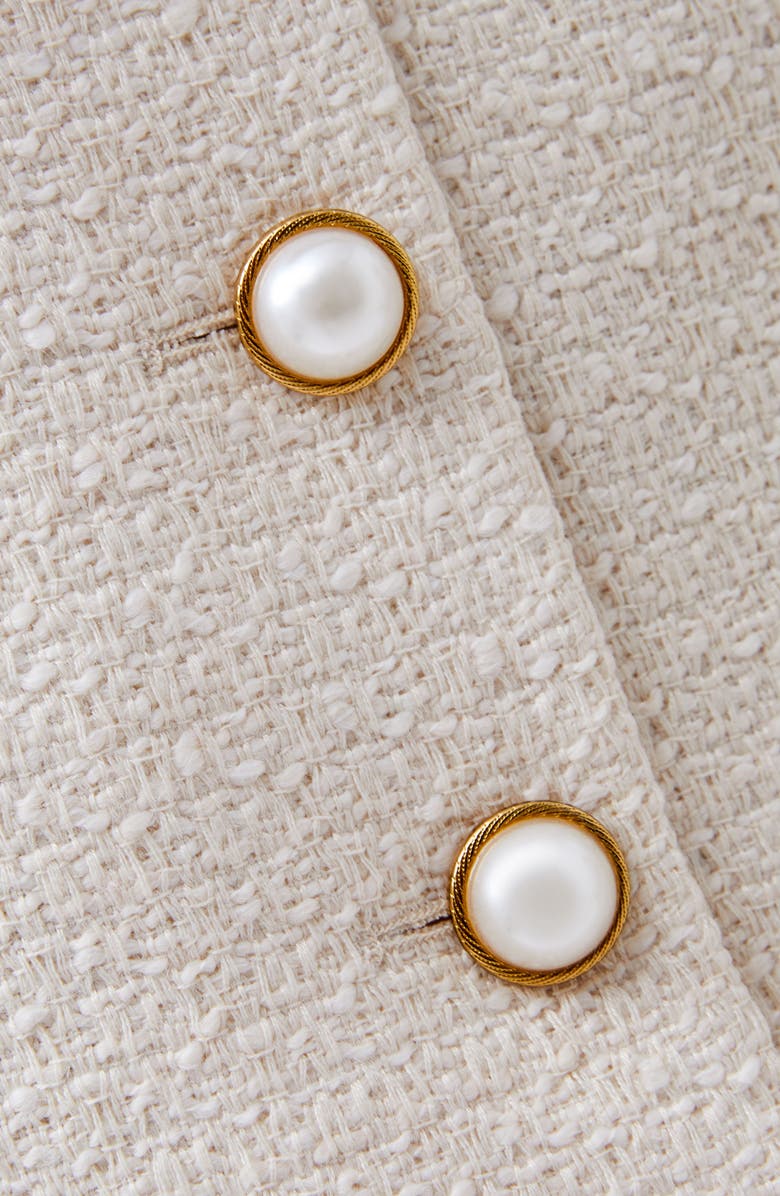 French Connection Textured Button Front Miniskirt, Alternate, color, 