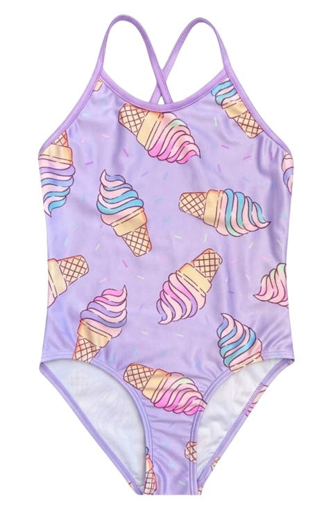 Kids' Strappy One-Piece Swimsuit