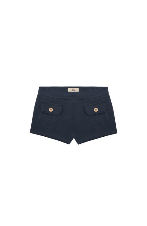 Button Mini Shorts