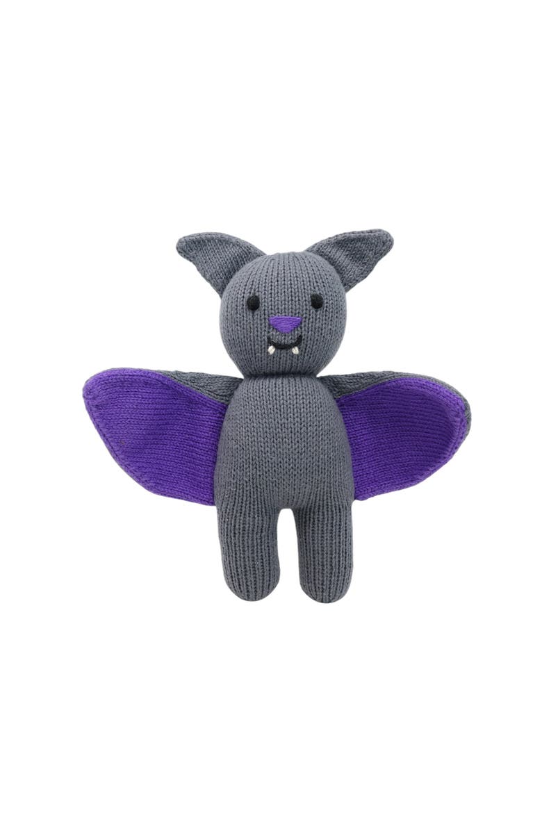 Knit Halloween Bat Toy, Main, color, Grey and Purple