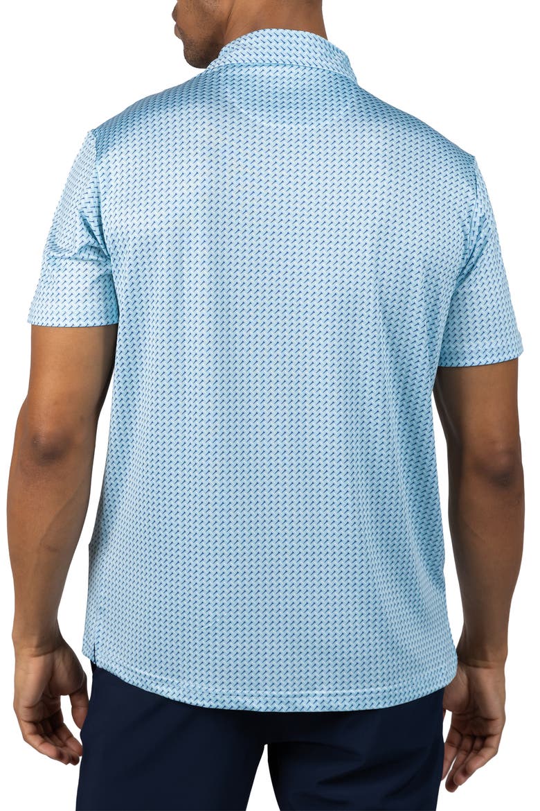 Golf Tees Print Performance Polo, Alternate, color, SPEARMINT
