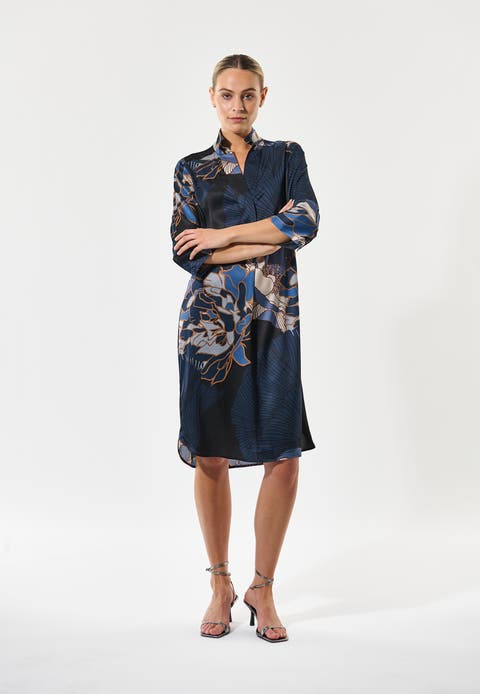 Kamillesdea Silk-Blend Shirt Dress
