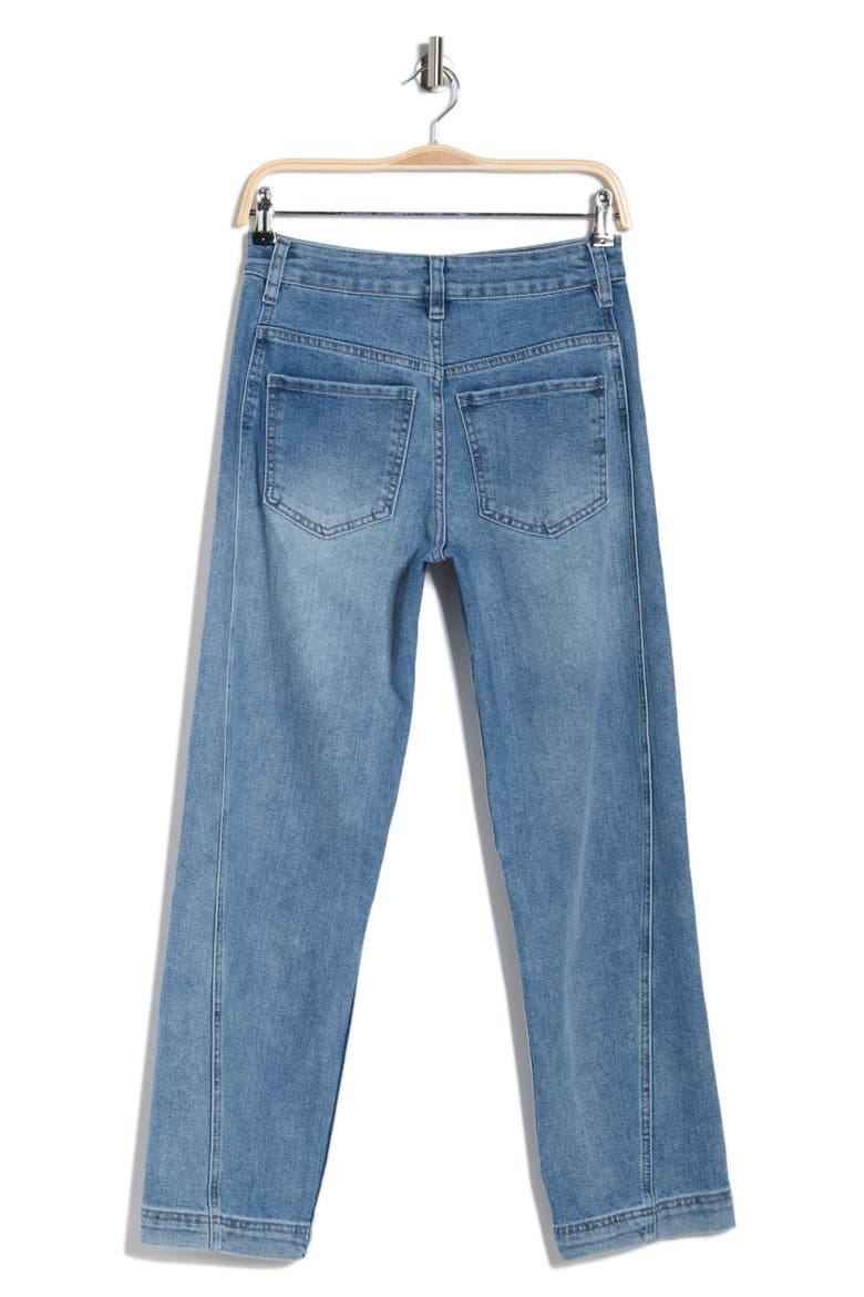 Harley Ultra High Waist Stripe Barrel Leg Jeans, Alternate, color, SWANSEA