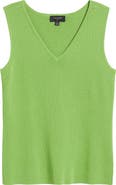 Tahari ASL V-Neck Sweater Tank