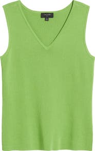 Tahari ASL V-Neck Sweater Tank
