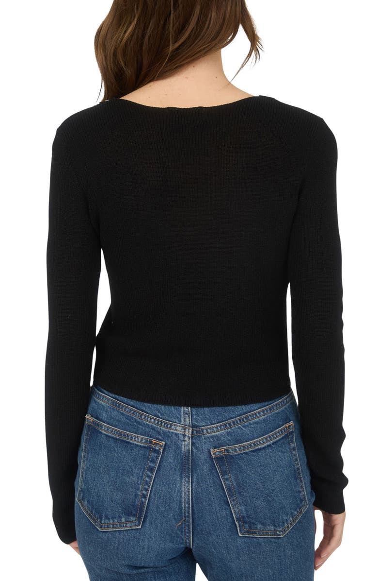 Blu Pepper Tie Bow Crop Cardigan, Alternate, color, 