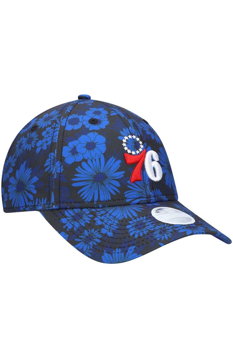 New Era Women's New Era Royal Philadelphia 76ers Blossom 2.0 9TWENTY Adjustable Hat, Alternate, color, Royal