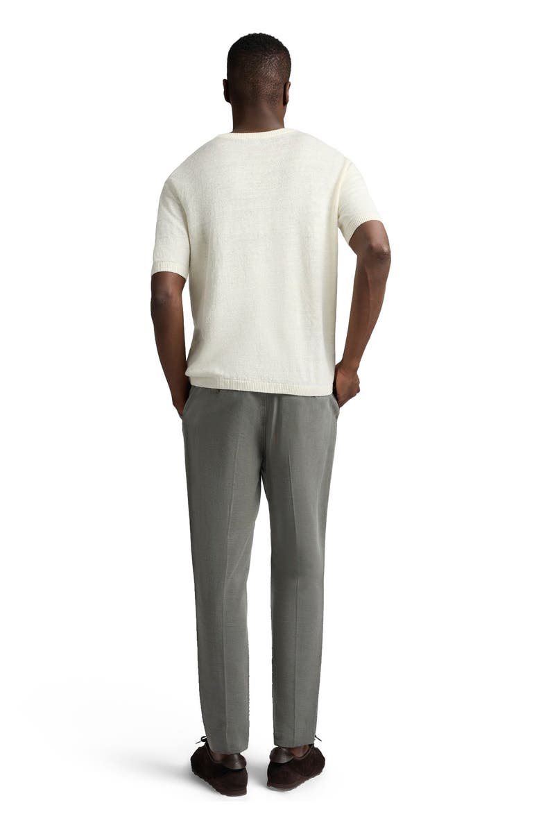 Onia Linen Knit T-Shirt, Alternate, color, Egret