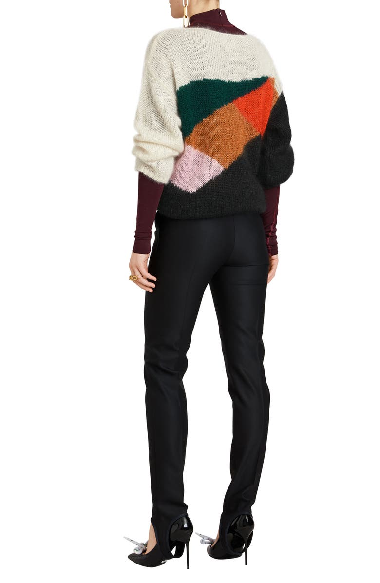 Burberry Paw Intarsia Mohair & Silk Sweater, Alternate, color,