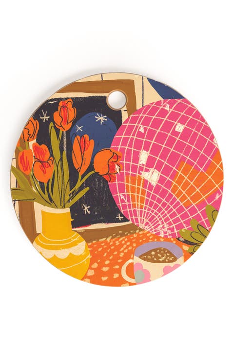 Disco Night Wood Cutting Board