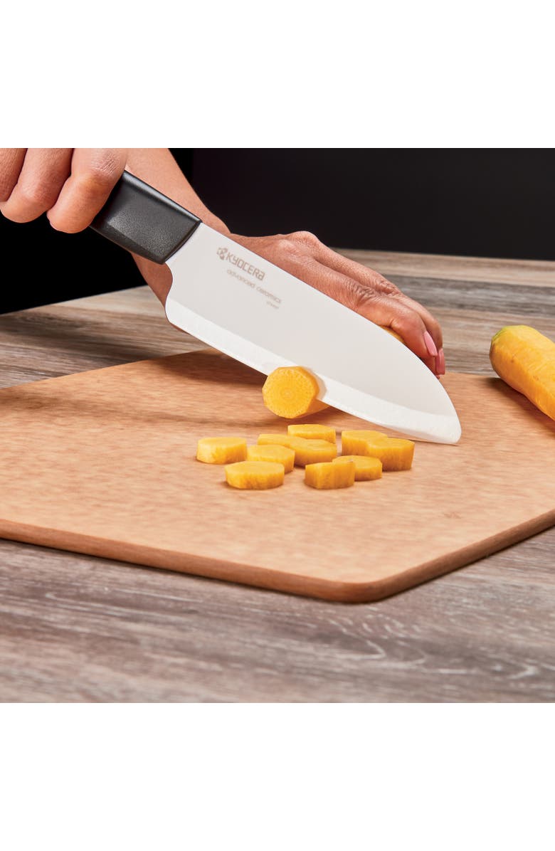 Kyocera Revolution Ceramic 5-1/2 Inch Santoku Knife, Alternate, color, Black
