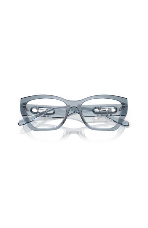 Michael Kors 54mm Square Optical Glasses In Blue