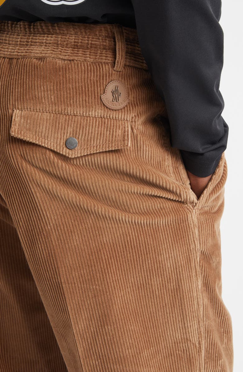 Moncler Corduroy Trousers, Alternate, color, Brown