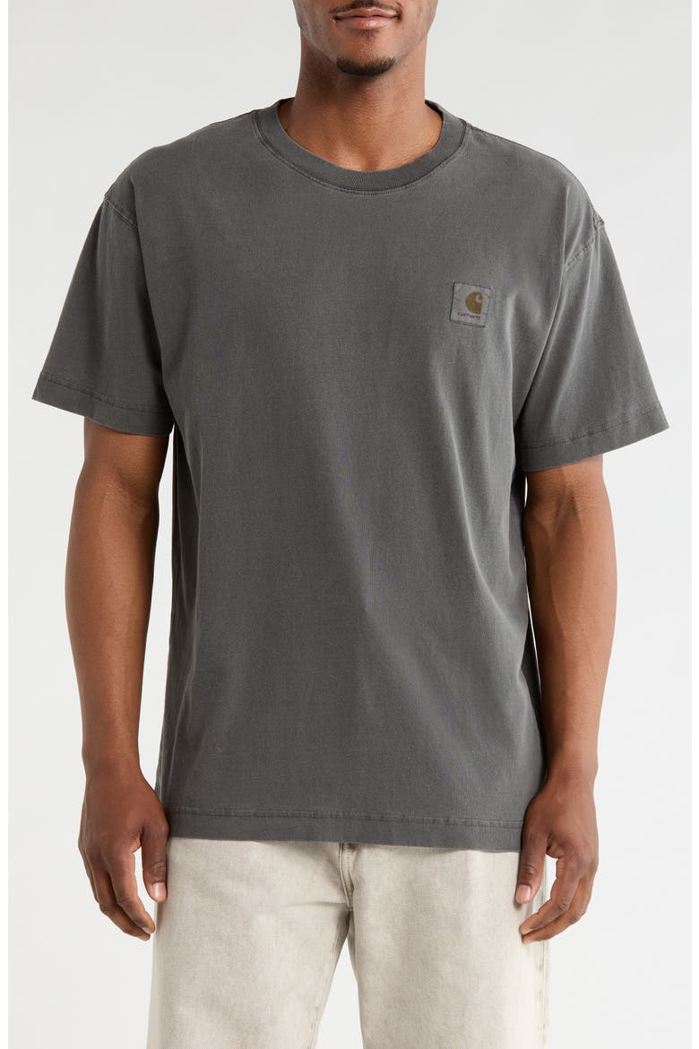Men's Nelson Oversize Logo Patch T-Shirt, Main, color, BLACK (GAR