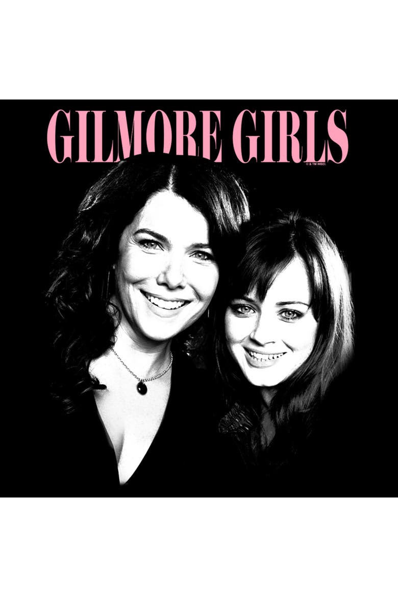 Women's Gilmore Girls Mom & Daughter Duo Portrait  Graphic T-Shirt, Alternate, color, Black
