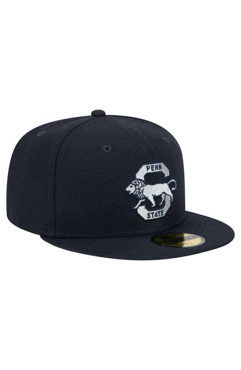 New Era Men's New Era Navy Penn State Nittany Lions Vault 59FIFTY Fitted Hat, Alternate, color, Navy