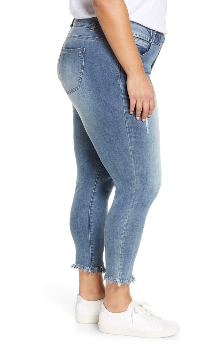 Wit & Wisdom Ab-Solution Luxe Touch Chewed Hem Skinny Jeans, Alternate, color, 