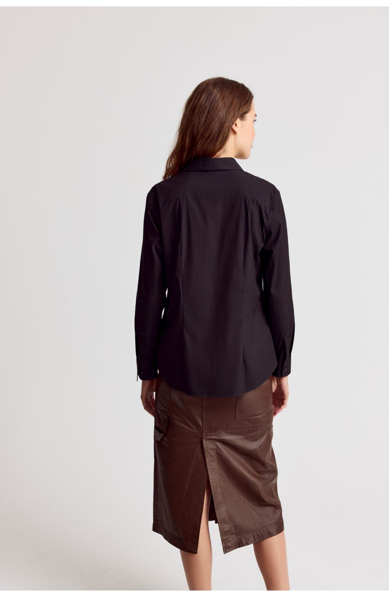 The Shirt by Rochelle Behrens The Boyfriend Shirt, Alternate, color, Black