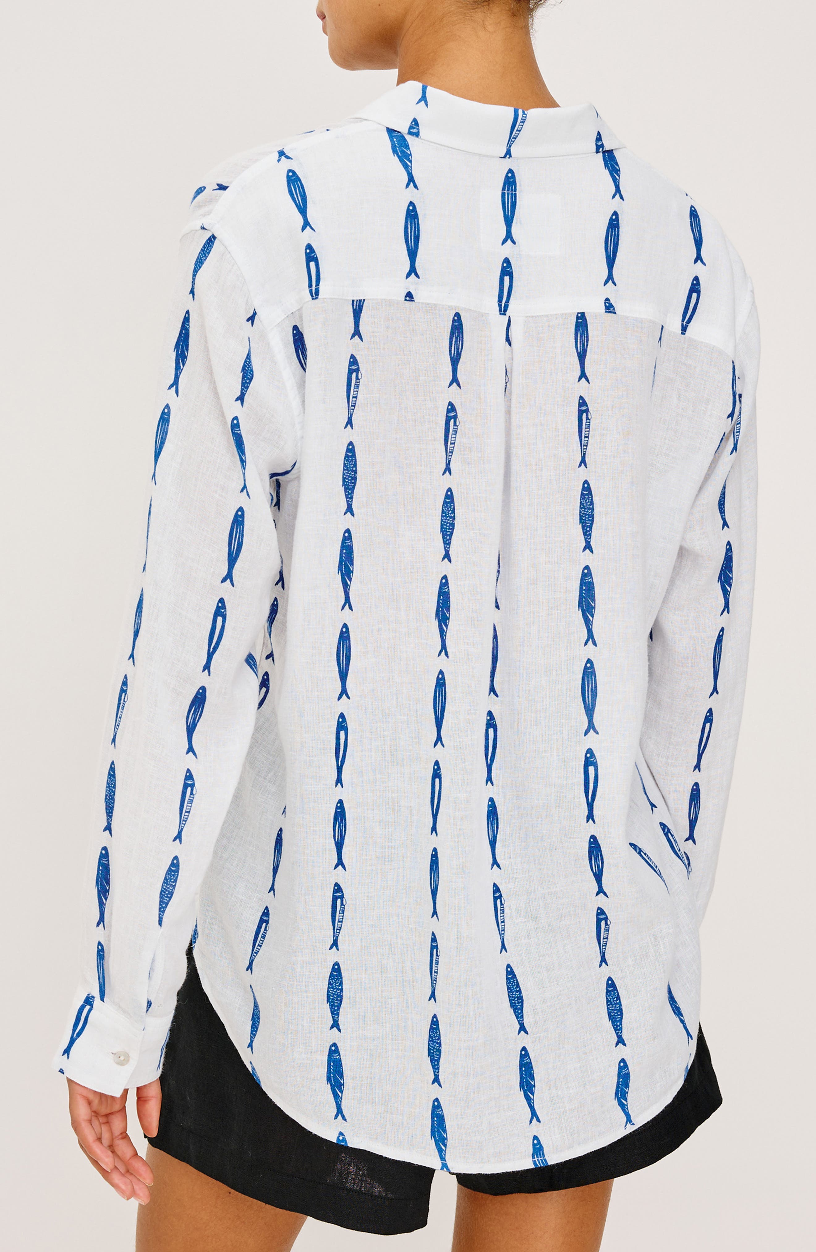 Charli Print Linen Blend Button-Up Shirt - image 2