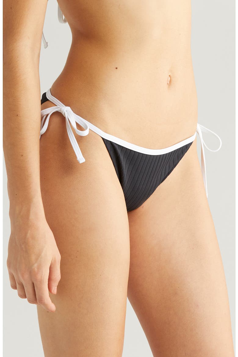 Iris Rib Bikini Bottoms, Alternate, color, BLACKOUT