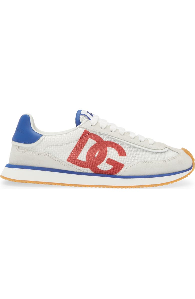 Dolce&Gabbana DG Cushion Sneaker, Alternate, color, White/ Electric Blue/ Red