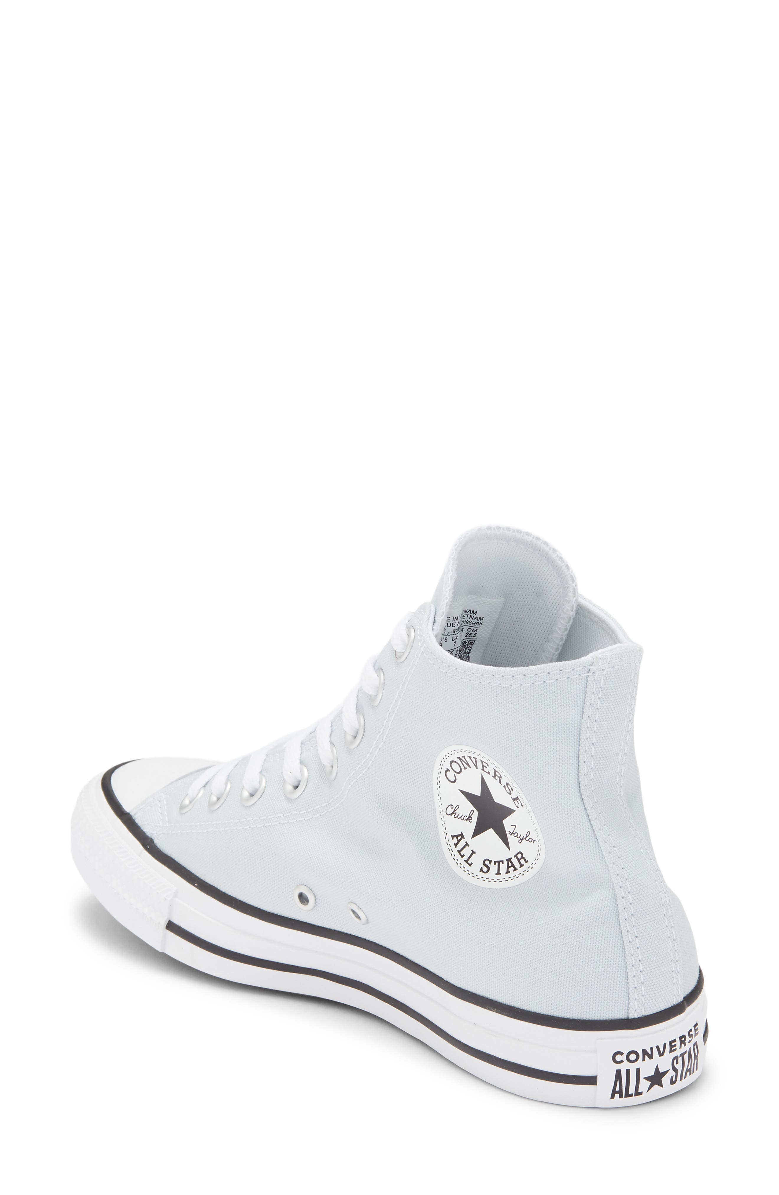 Converse Chuck Taylor<sup>®</sup> All Star<sup>®</sup> High Top Sneaker, Alternate, color, Ghosted/ White/ Black