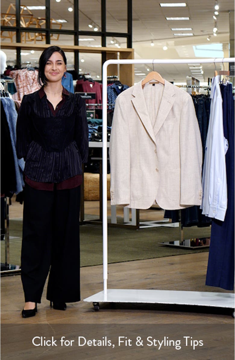 Heston Slim Fit Glen Plaid Wool Sport Coat, sales video thumbnail