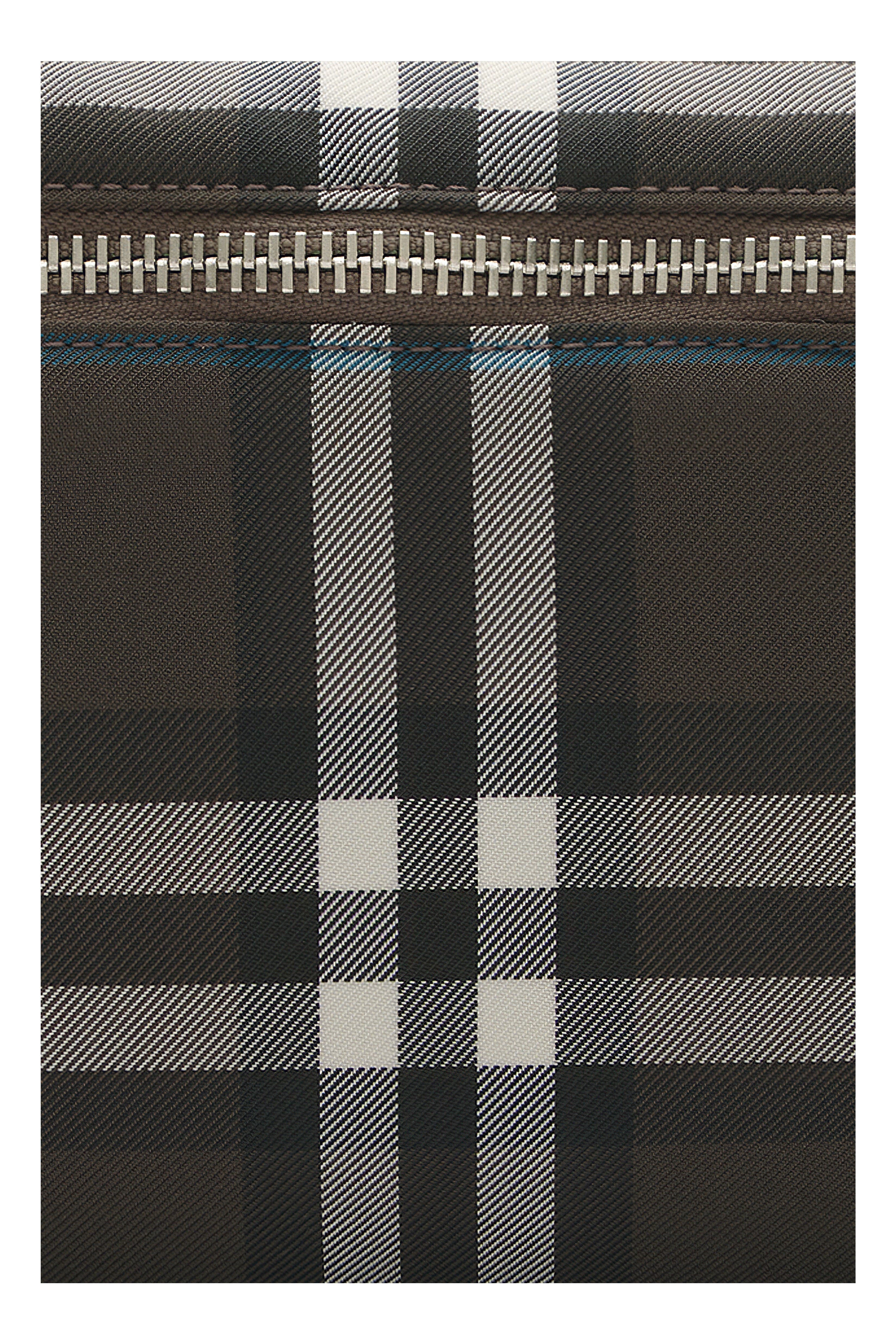 Burberry Check Belt Bag, Alternate, color, Snug Brown