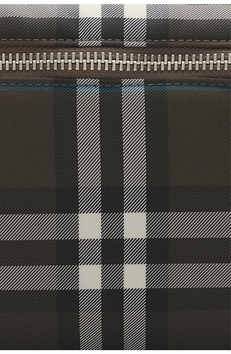 Burberry Check Belt Bag, Alternate, color, Snug Brown