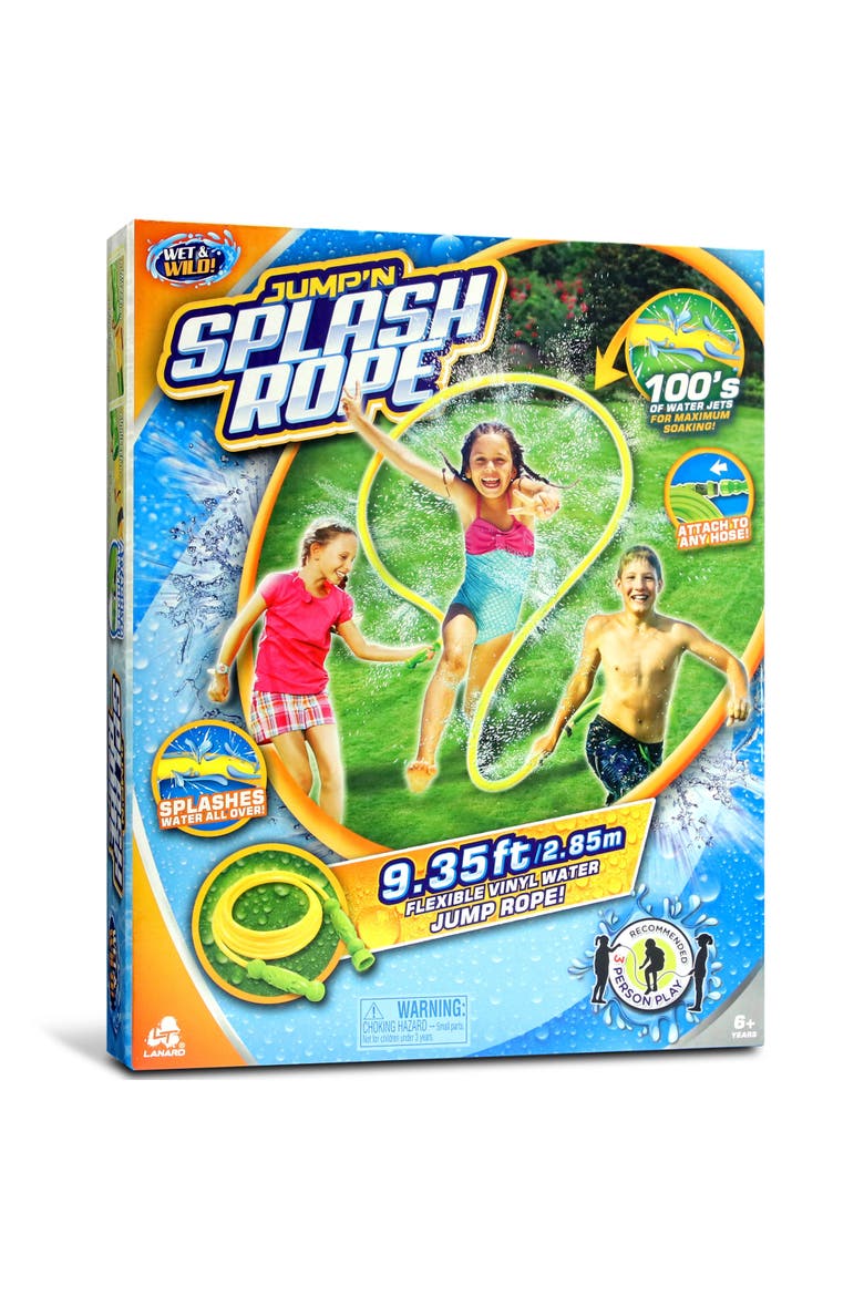 Jump N Splash Rope 9.35 ft Flexible Vinyl Water Rope, Main, color, Multicolored