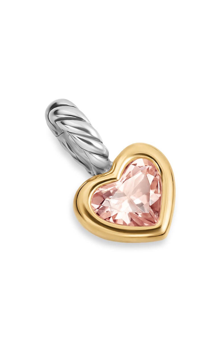 David Yurman Mini Heart Amulet, Main, color, Two-Tone/ Pink