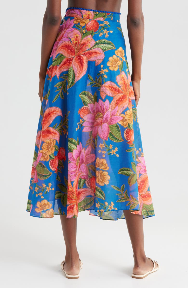 FARM Rio Summer Fruit Wrap Cover-Up Skirt, Alternate, color, 