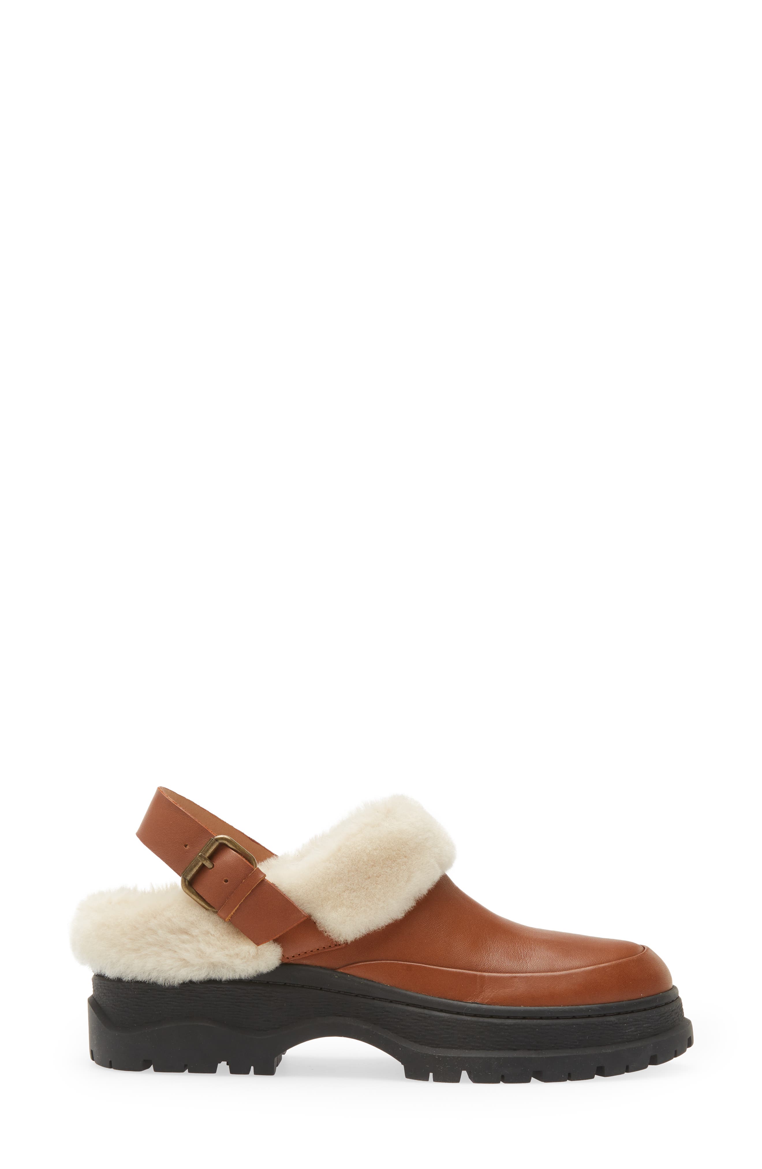 Madewell Tilly Faux Shearling Clog, Alternate, color, 