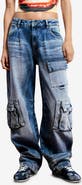 Desigual Wide Leg Cargo Jeans