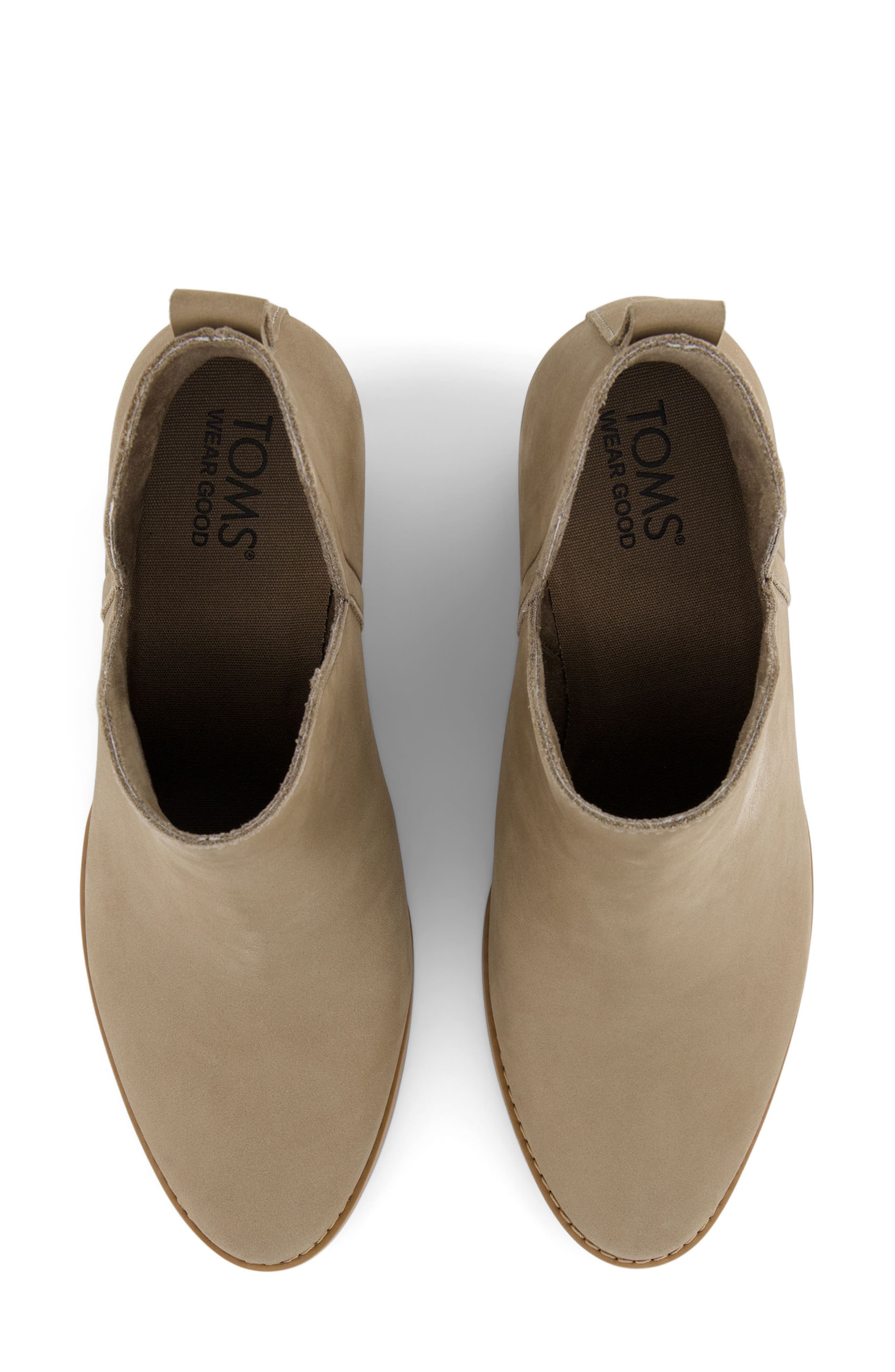 Eliza Suede Bootie, Alternate, color, NATURAL