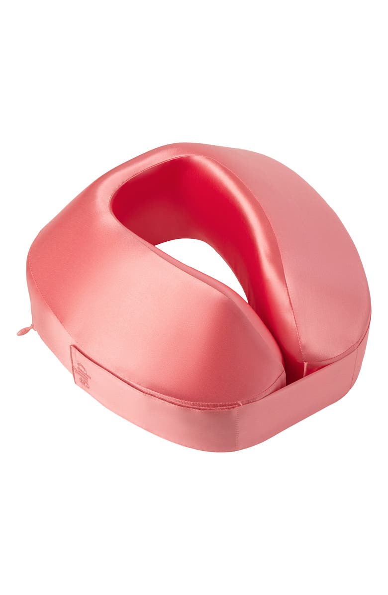 slip Pure Silk Travel Pillow, Alternate, color, Blush