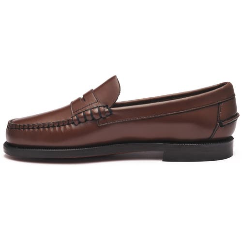 Sebago Dan Casual Lug-sole Penny Loafers In Brown