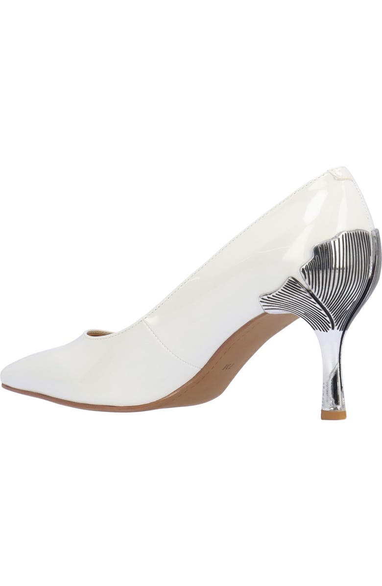 J. Reneé Tacy Pointed Toe Pump, Alternate, color, White