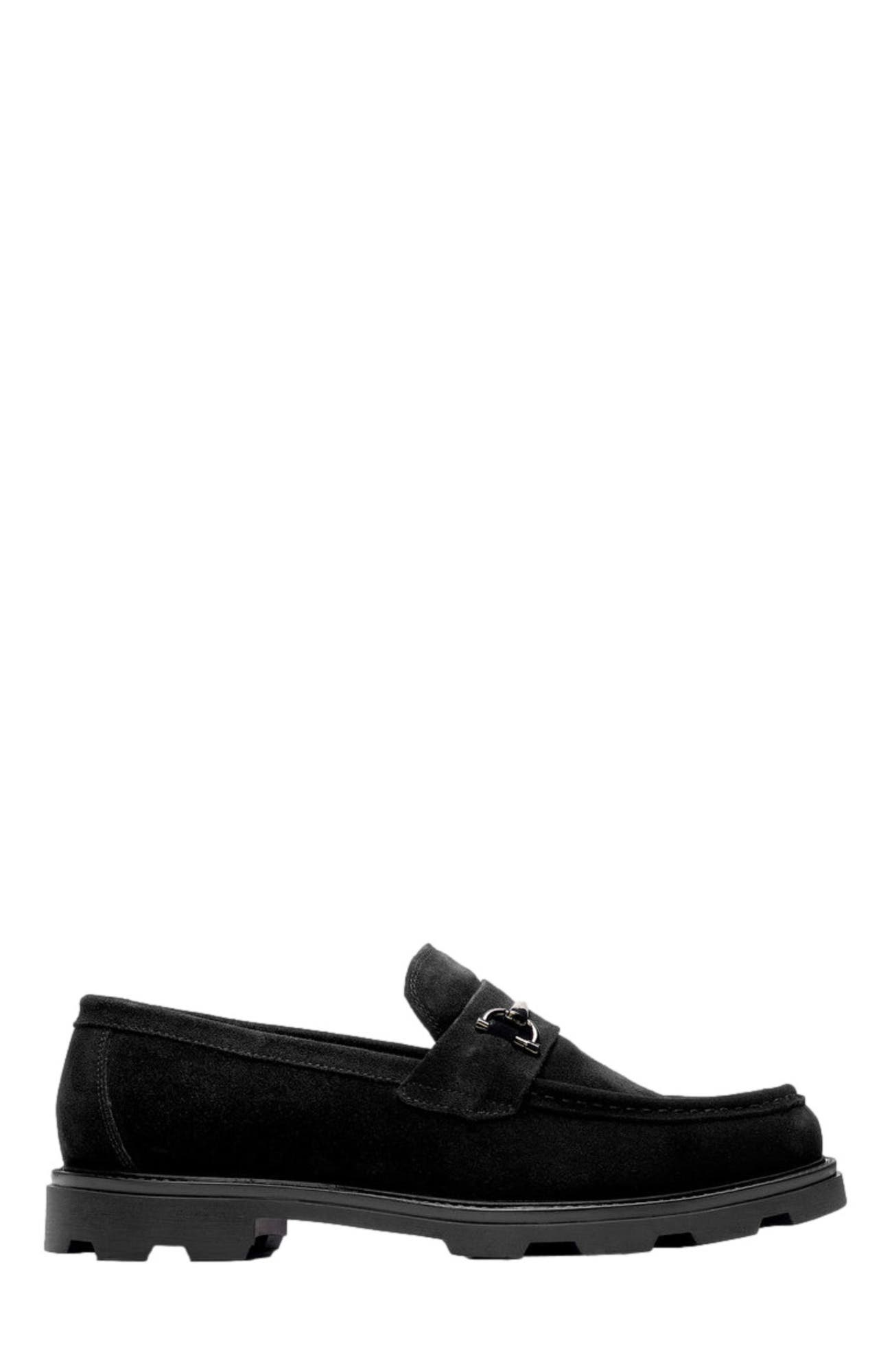 A. Veer Samuel Bit Loafer, Alternate, color, Black Suede