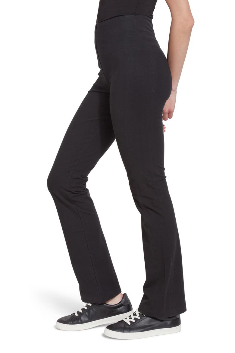 'Lyssentials Tara Bootcut Pants, Alternate, color, BLACK