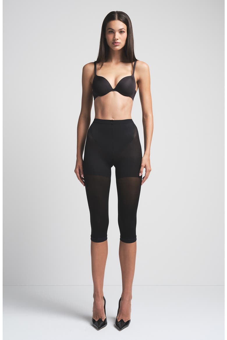 Shaping Capri Tights, Alternate, color, ONYX