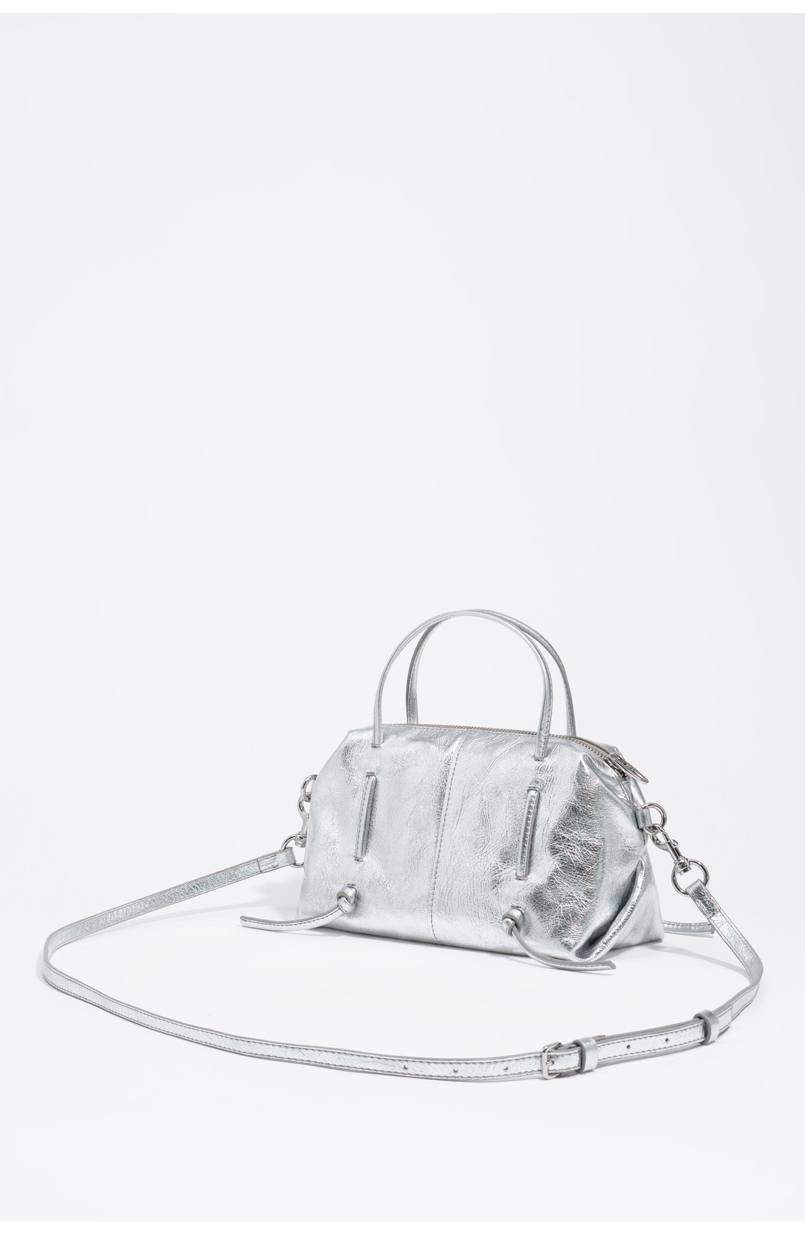 Mini Leather Lolita Bag, Alternate, color, SILVER