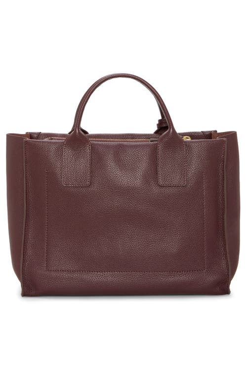 Vince Camuto Lorla Leather Satchel In Red