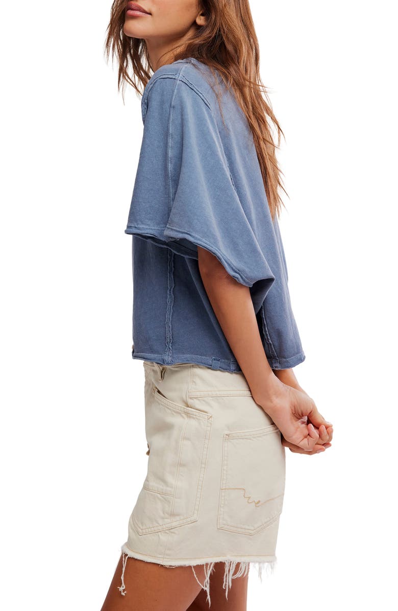 Free People Next Level Batwing Oversize T-Shirt, Alternate, color, Night Shadow