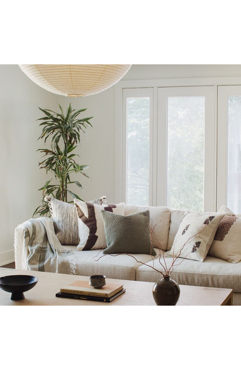 Crane Air Tranquil Weave Accent Pillow, Alternate, color, Moss