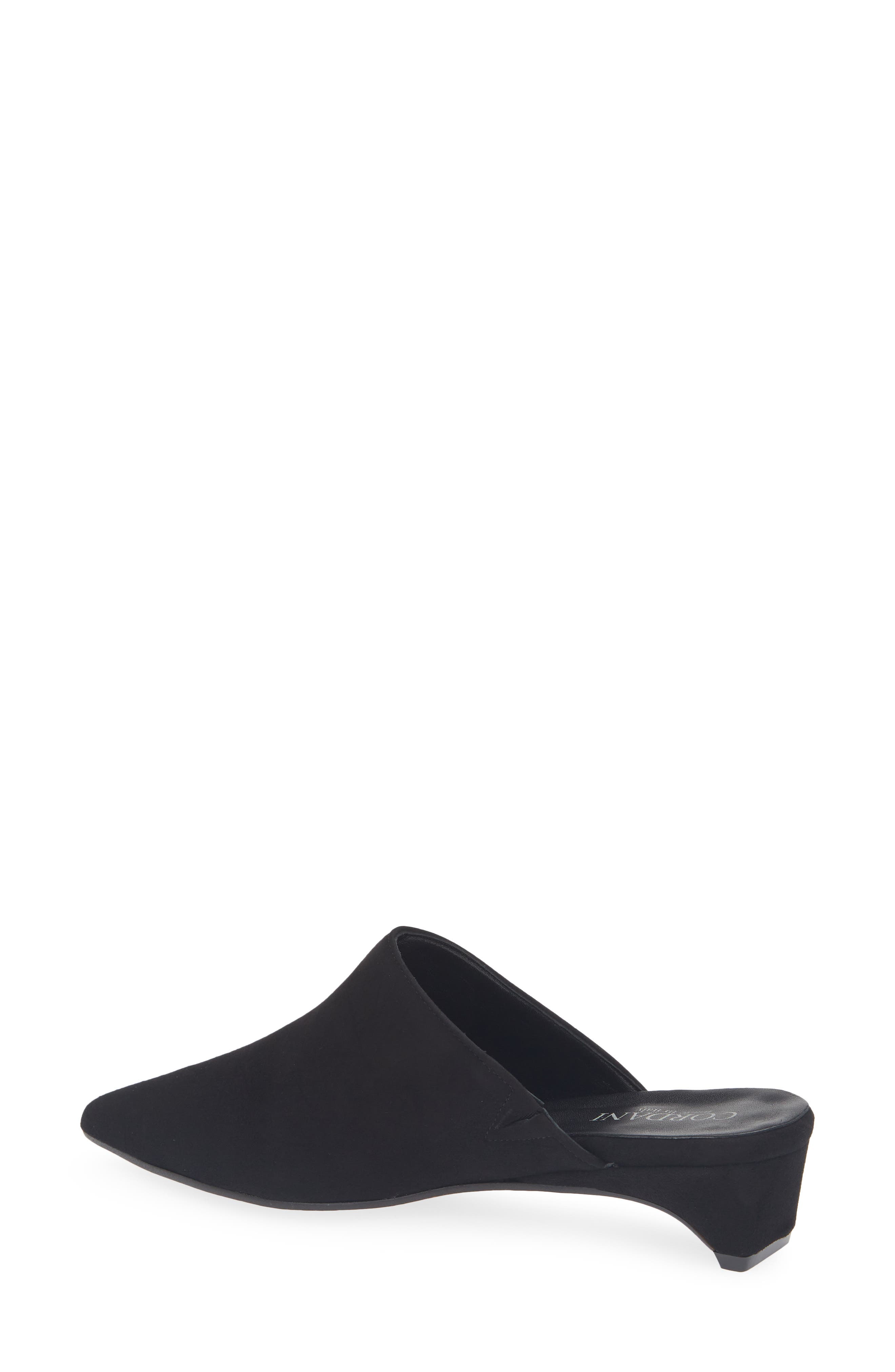 Rowan Suede Kitten Heel Mule, Alternate, color, NERO