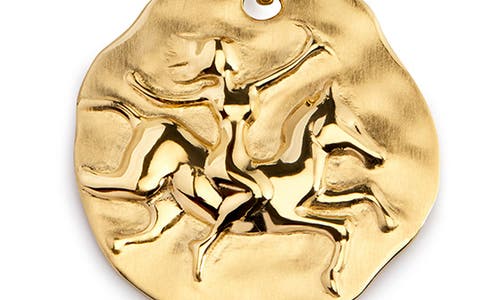 Monica Vinader Gold Sagittarius Zodiac Chain Necklace In Gold